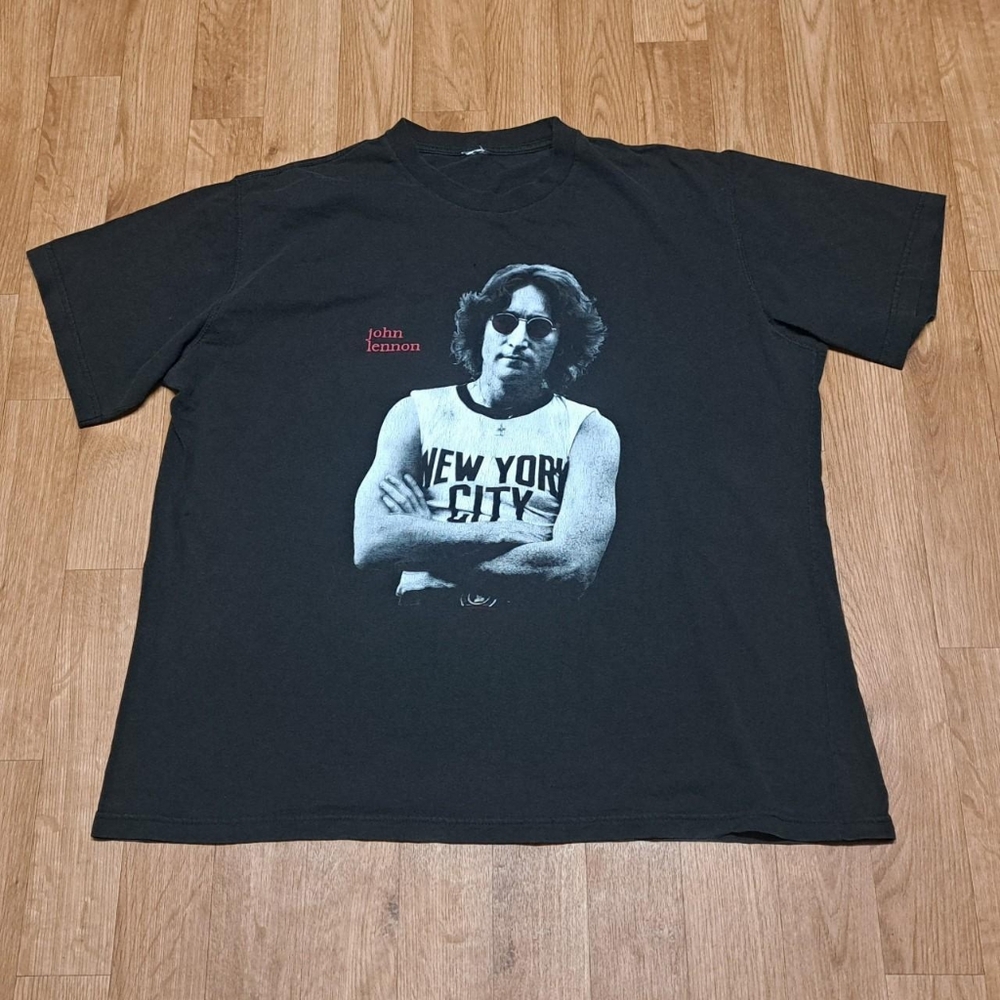 Vintage 1996 John Lennon Dreamer New York City Black T Shirt